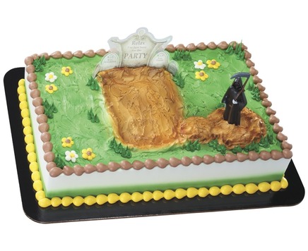 Grim Reaper Gravestone & Cake