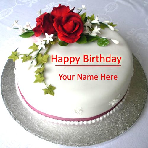 Happy Birthday Cake with Name On