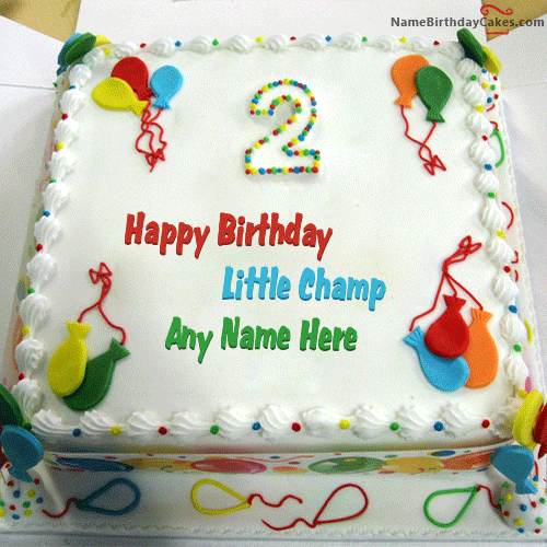 Happy Birthday Cake with Name