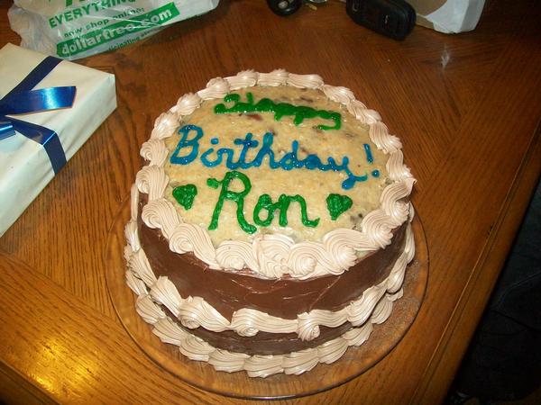 Happy Birthday Ron Cake