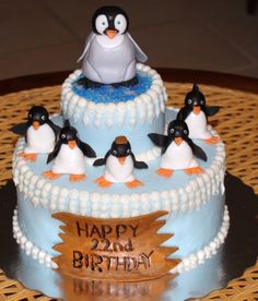 Happy Feet Birthday Cake