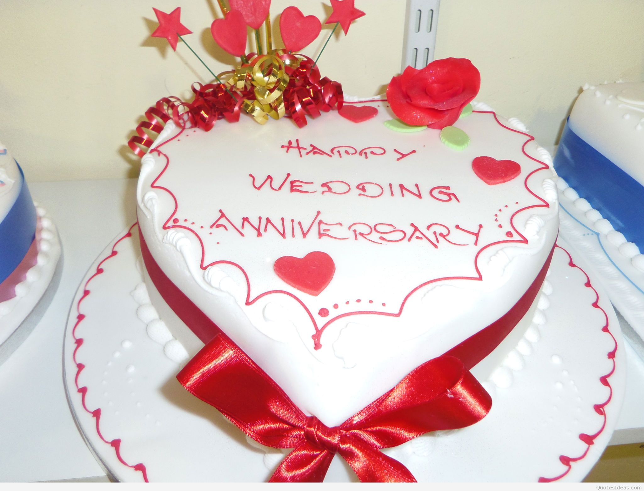 Happy Wedding Anniversary Cakes