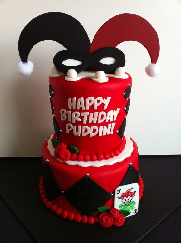 Harley Quinn Birthday Cake