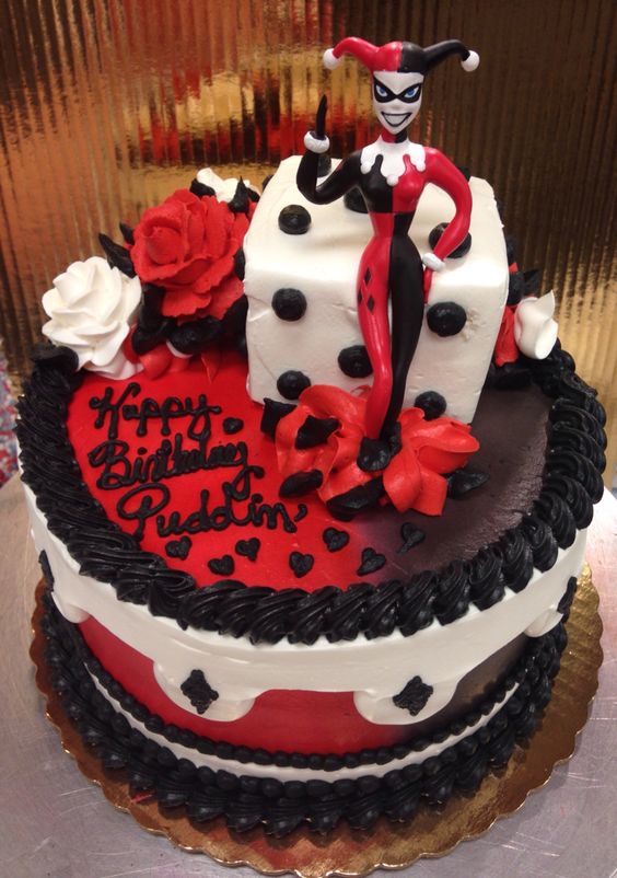 Harley Quinn Birthday Cake