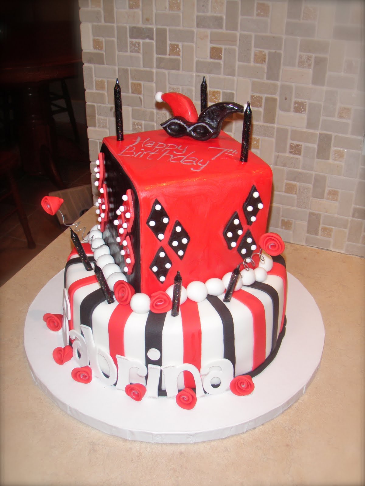 Harley Quinn Birthday Cake