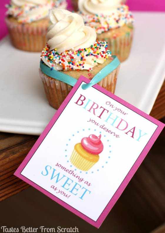 Homemade Birthday Cake Cupcakes Recipe