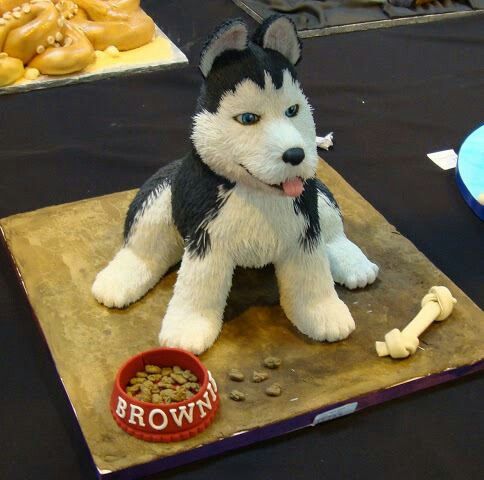 Husky Birthday Cake