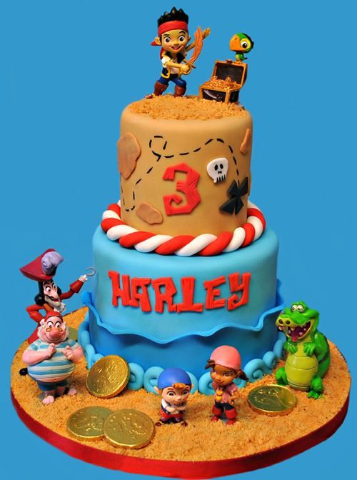 Jake and Neverland Pirates Birthday Cake