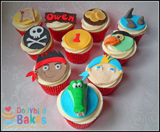 Jake and the Neverland Pirates Birthday Cupcakes