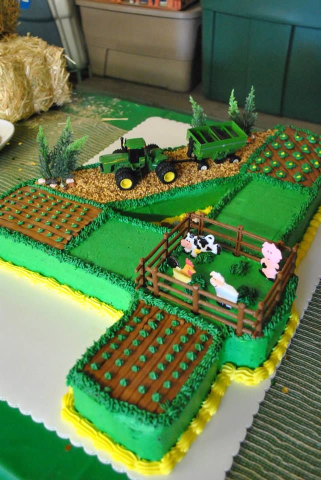 John Deere Farm Tractor Cake