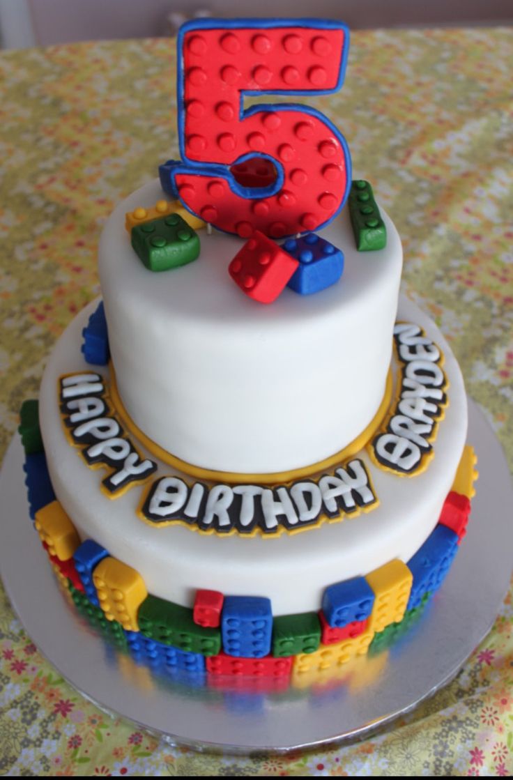 LEGO Birthday Cake Idea