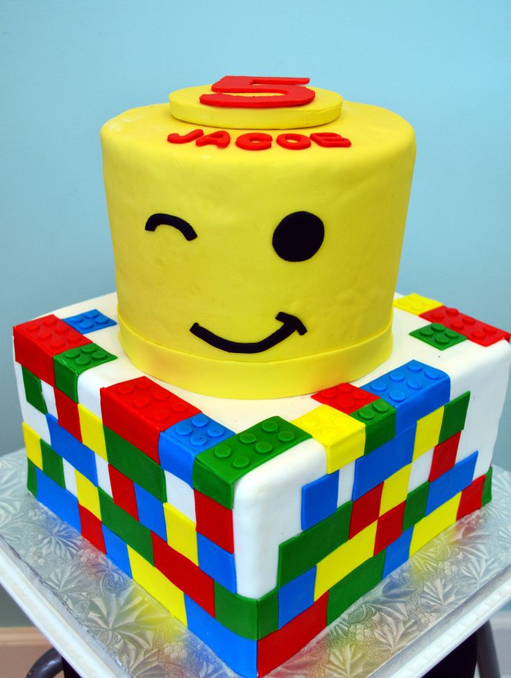 LEGO Birthday Party Cake