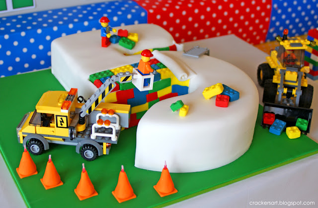 LEGO Themed Birthday Cake