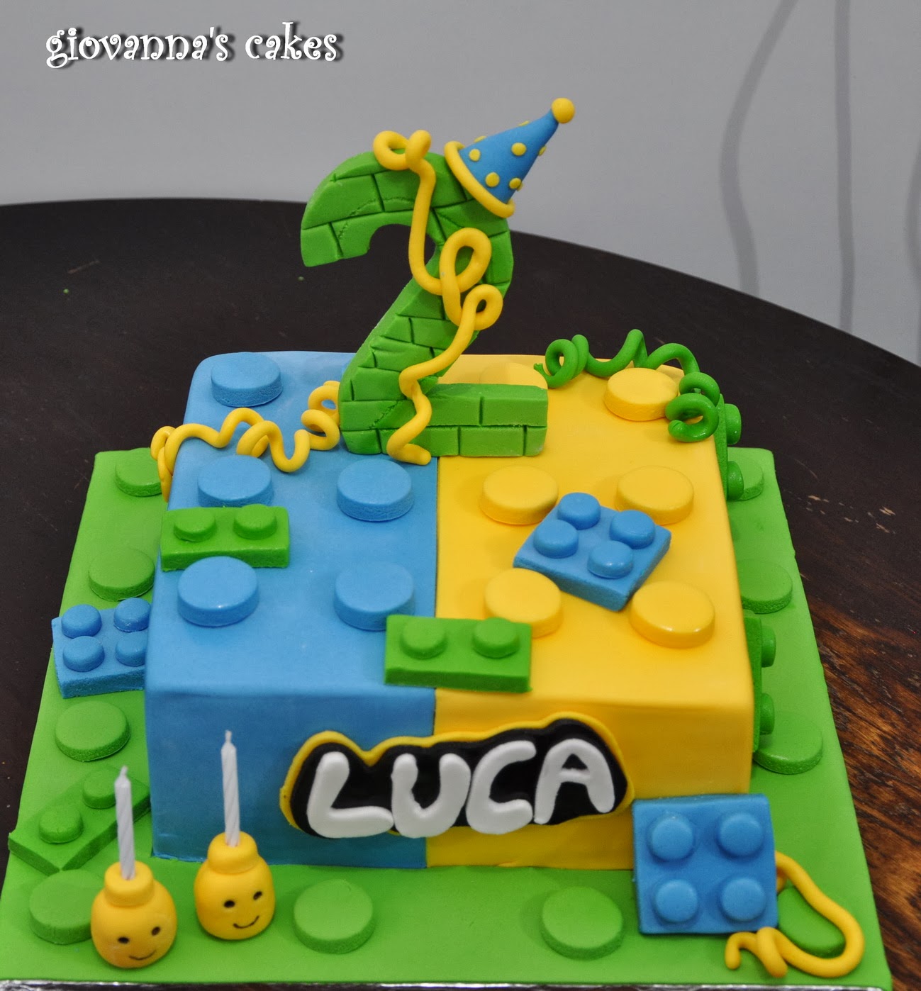 LEGO Themed Birthday Cake