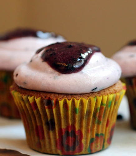 Lemon Blueberry Cupcakes with Cream Cheese Frosting