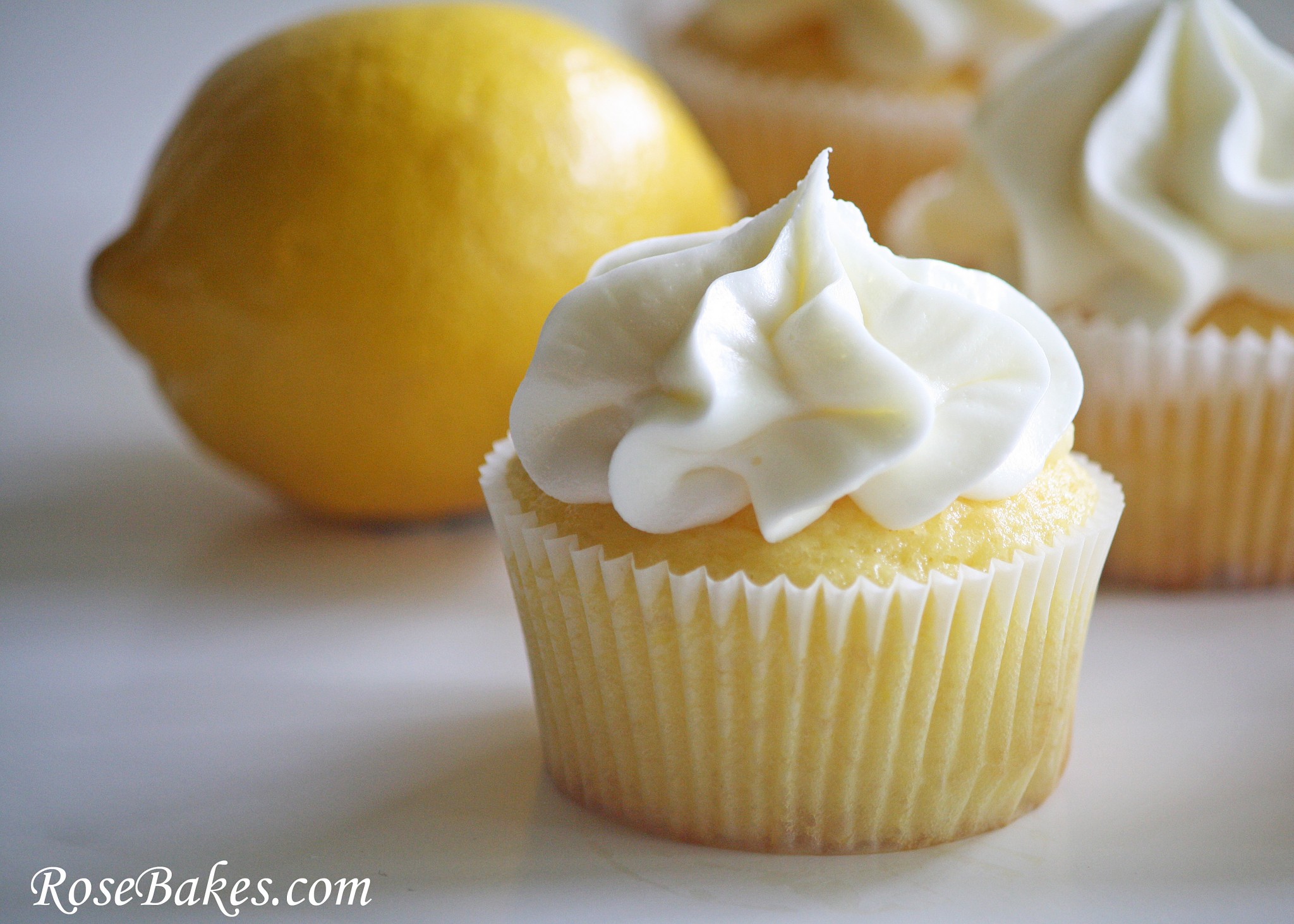 Lemon Cupcakes with Cream Cheese Frosting