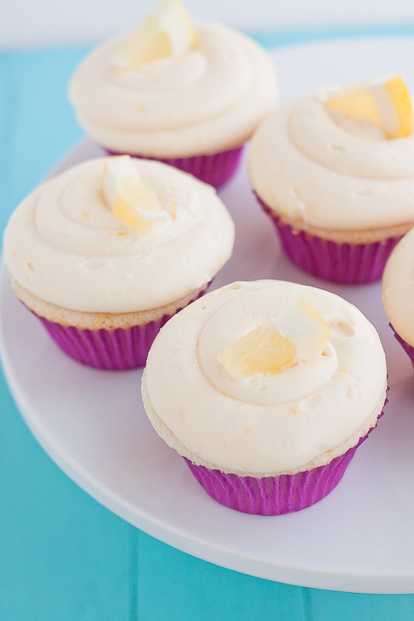 Lemon Cupcakes with Cream Cheese Frosting