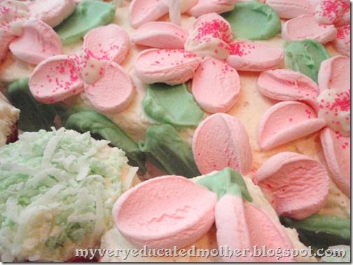 Marshmallow Flower Cake Decorations