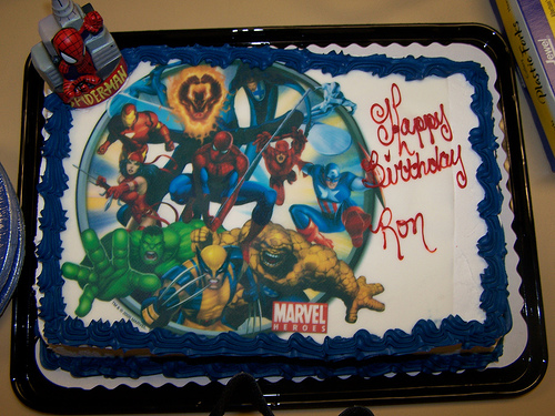 Marvel Comics Birthday Cake