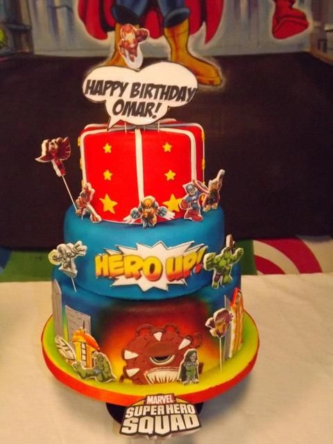 Marvel Super Hero Birthday Cake Ideas