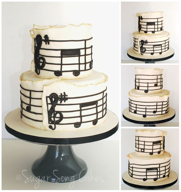 Music Themed Birthday Sheet Cakes