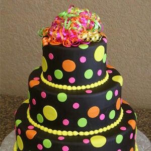 Neon Birthday Cake Ideas