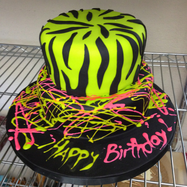 Neon Birthday Cake