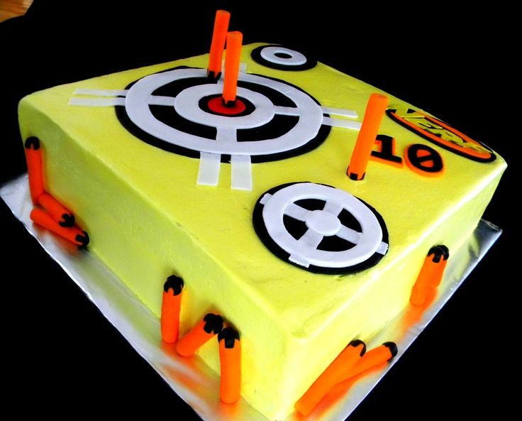 Nerf Birthday Cake Ideas