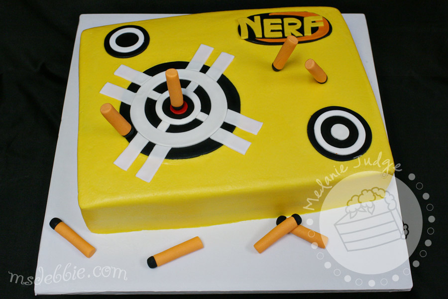 9 Photos of Nerf Themed Birthday Cakes