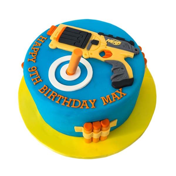 Nerf Gun Birthday Cake