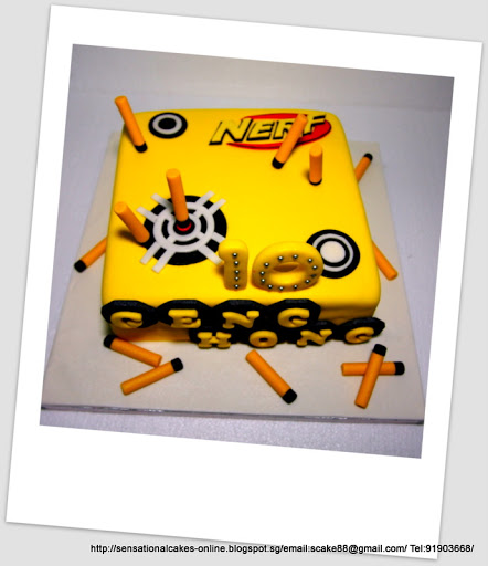 Nerf Gun Cake