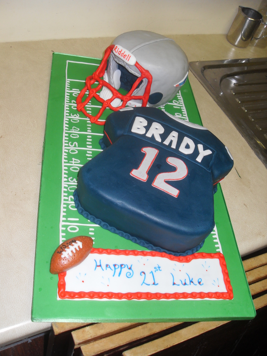 New England Patriots Birthday Cake