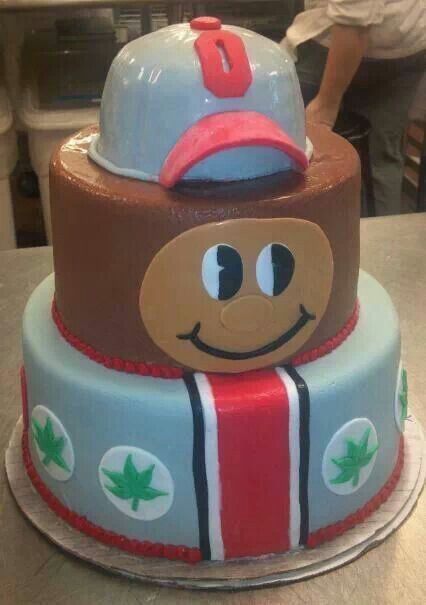 Ohio State Buckeyes Birthday Cake