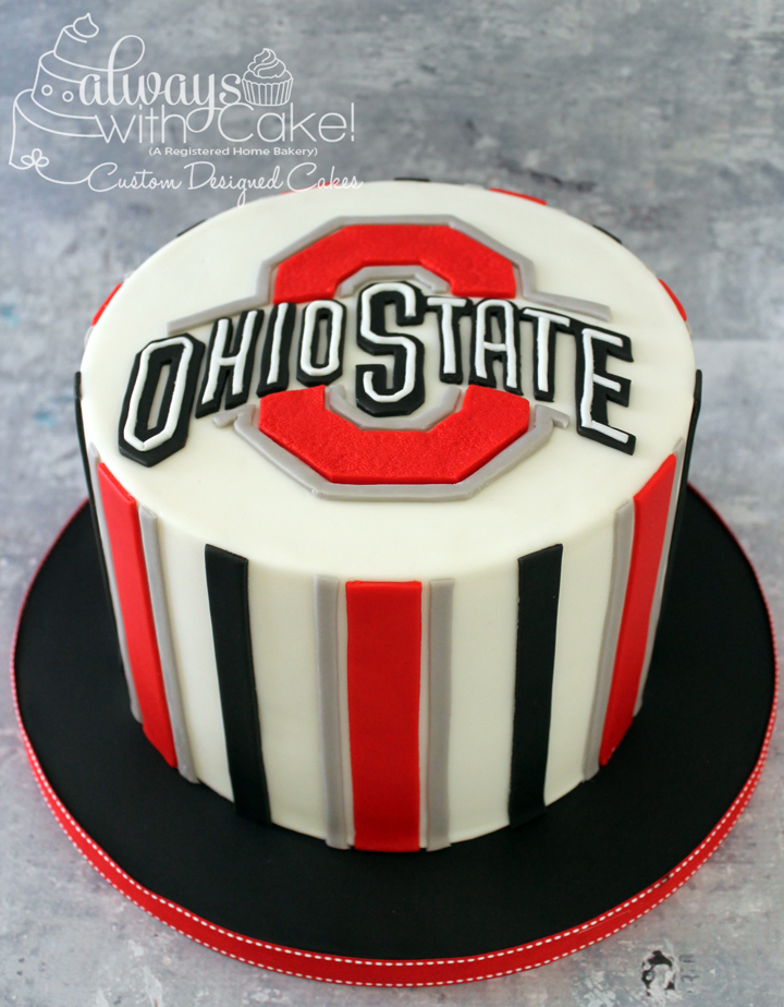 Ohio State Buckeyes Birthday Cake