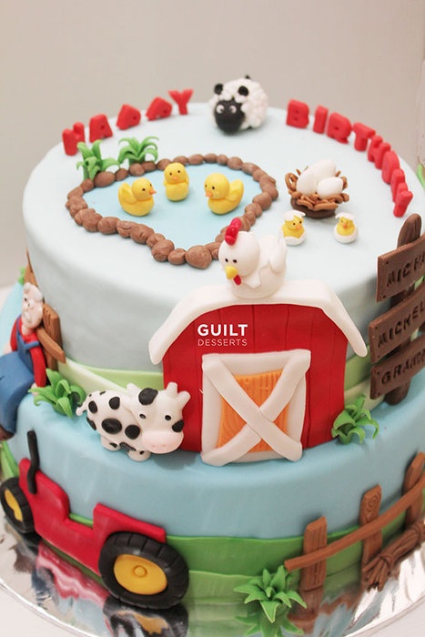 Old MacDonald Had a Farm Birthday Cake