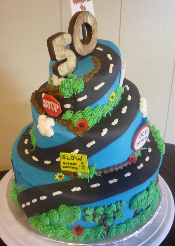 Over the Hill 50th Birthday Cake Ideas