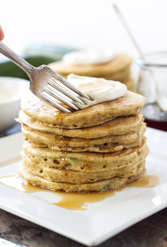 Pancakes with Cream Cheese Topping