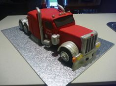 6 Photos of Peterbilt Truck Cakes