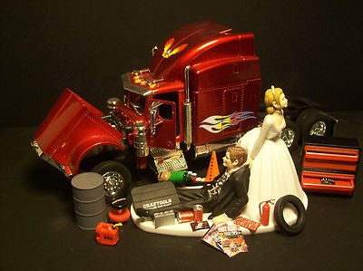 Peterbilt Truck Wedding Cake Topper