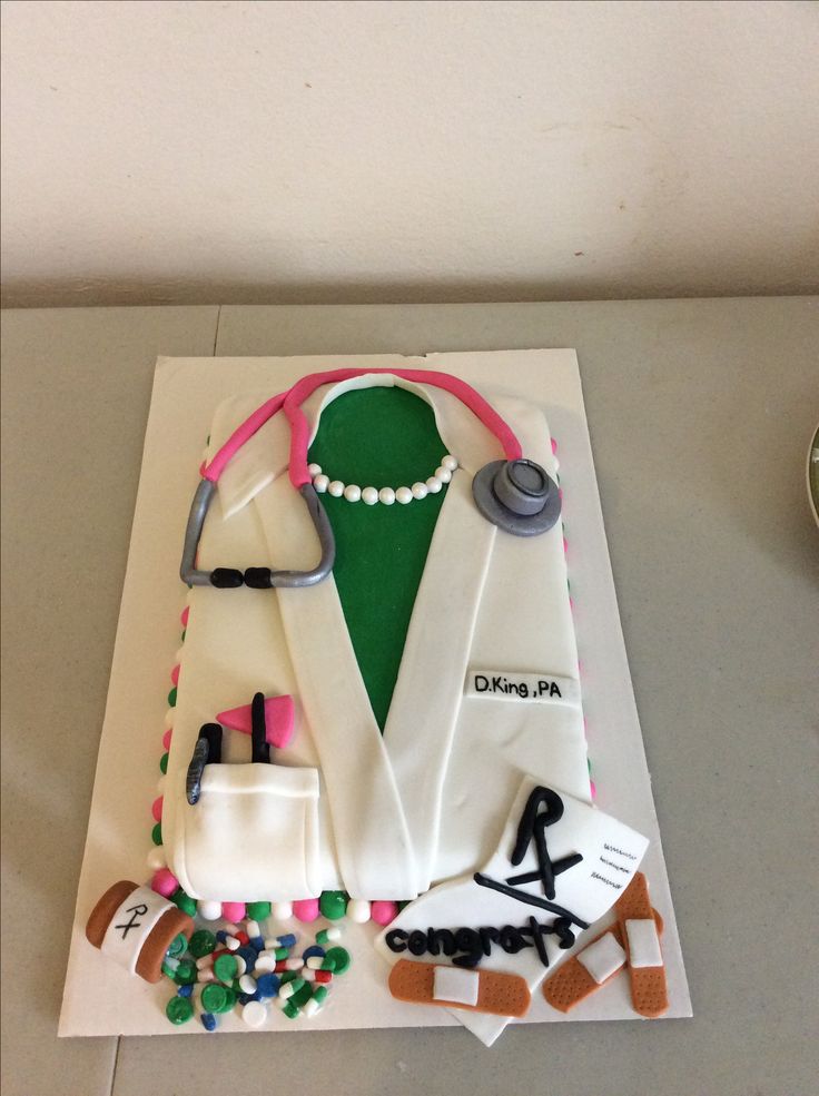 Physician Assistant Coat Cakes