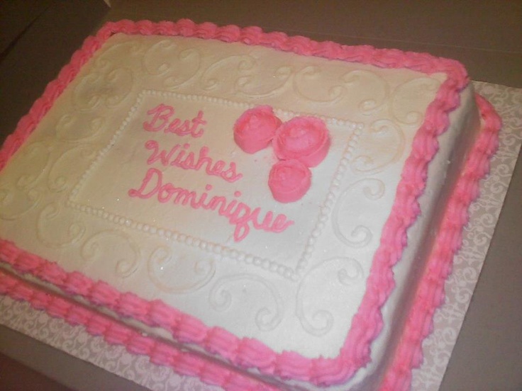 Pink Baby Shower Sheet Cakes