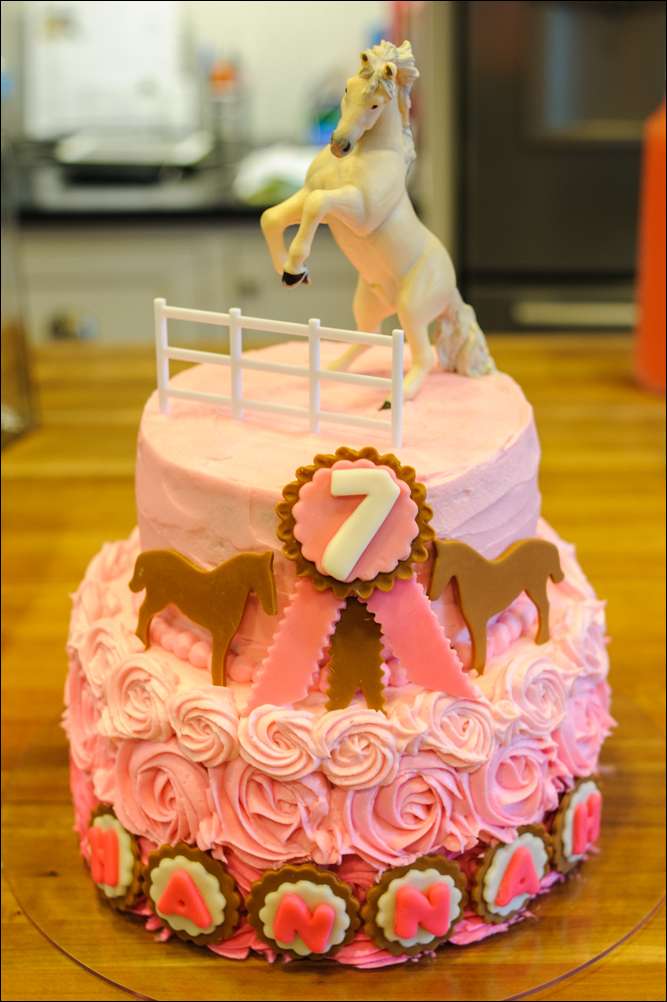 Pink Cowgirl Birthday Cake