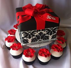 Red White and Black Birthday Cake Ideas