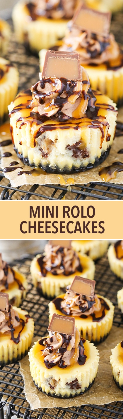 Rolo Mini Cheesecakes