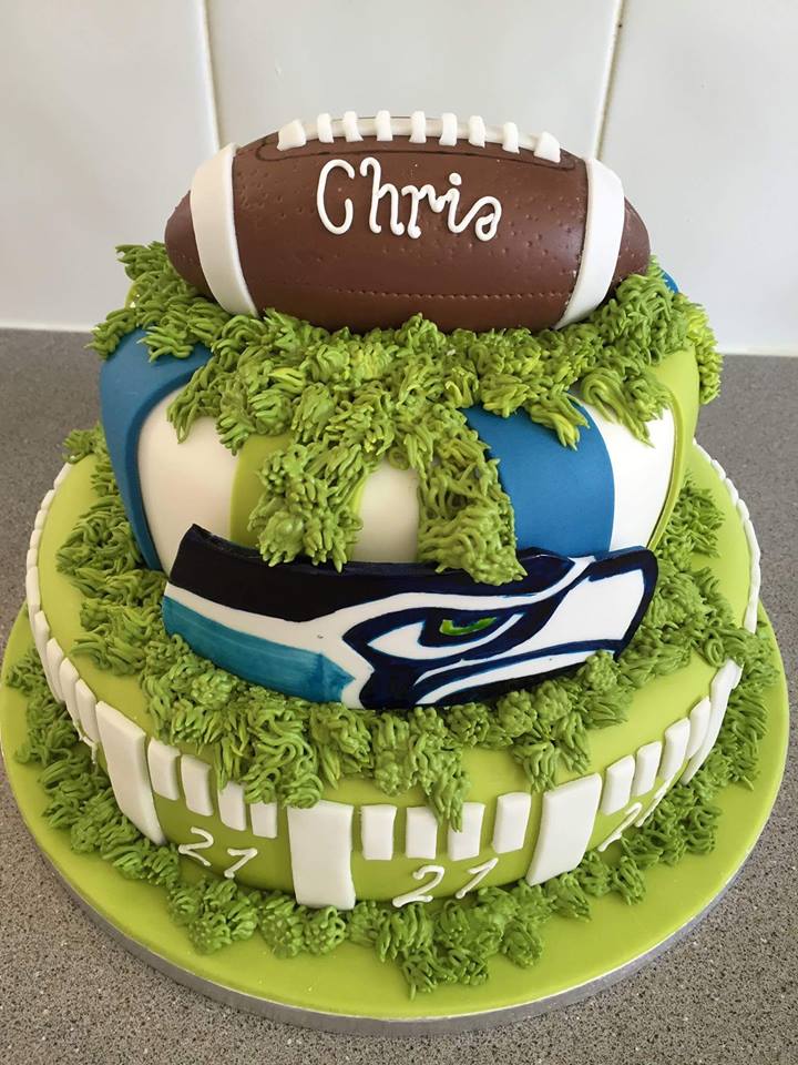 Seattle Seahawks Birthday Cake