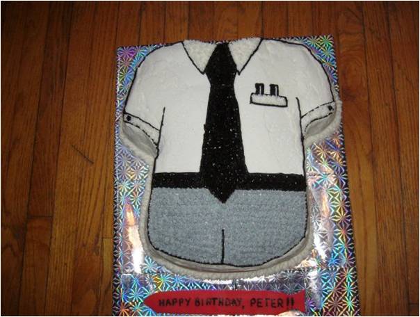 Shirt and Tie Birthday Cake