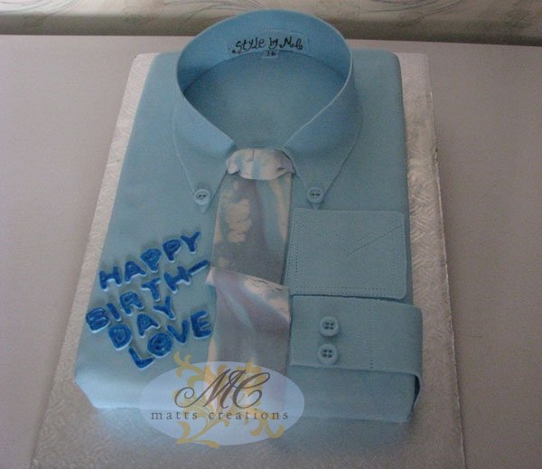 Shirt and Tie Birthday Cake