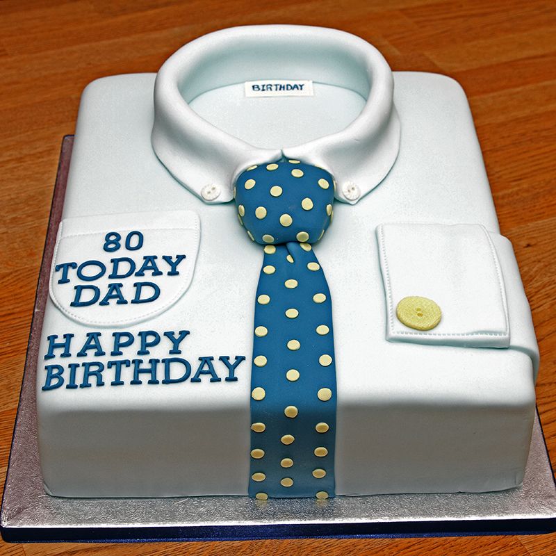 Shirt and Tie Fondant Cake