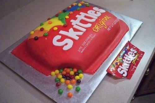 Skittles Cake