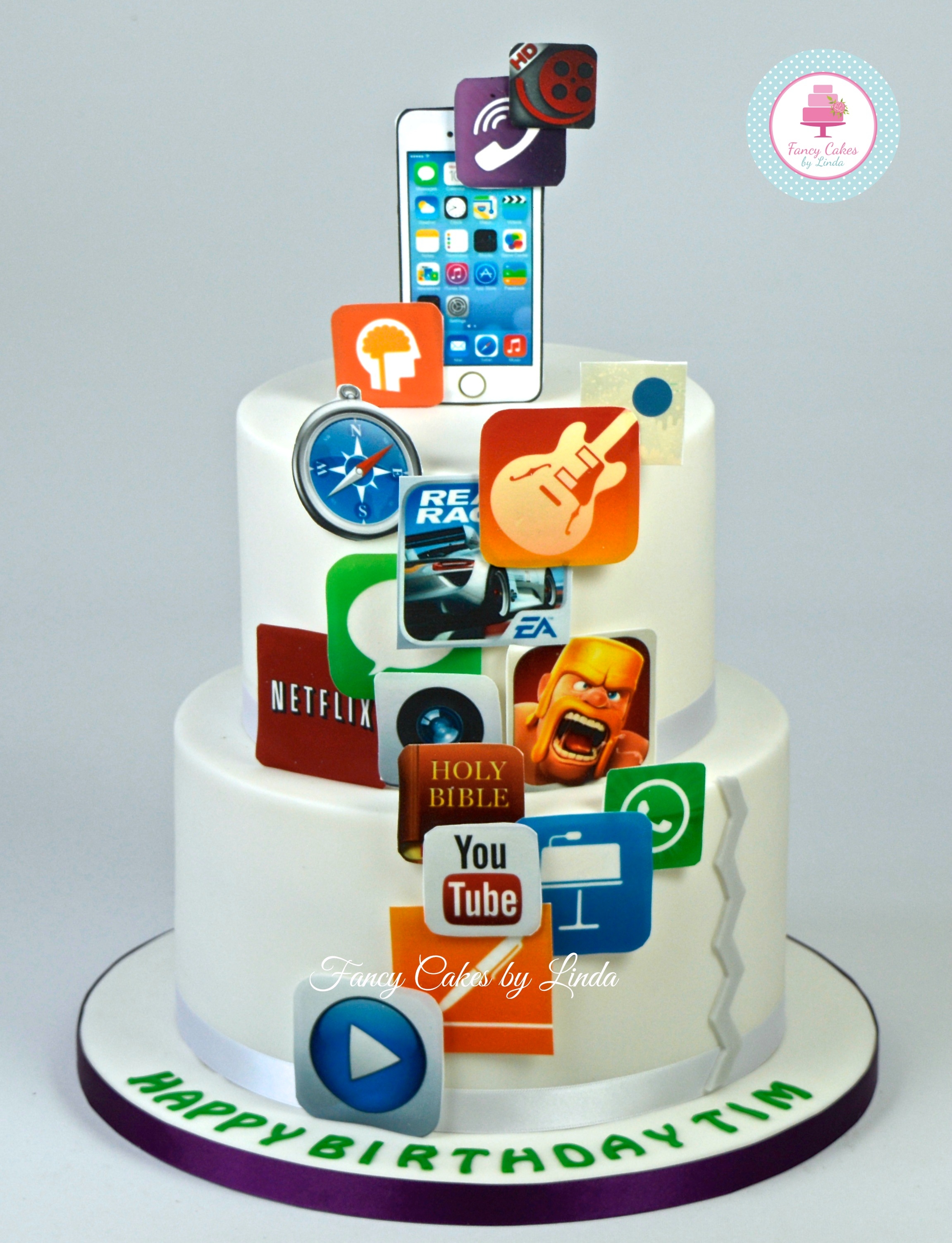 Social Media Birthday Cake